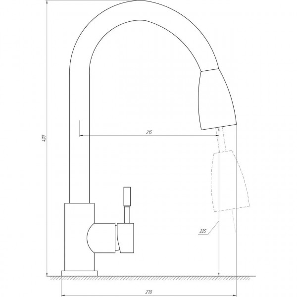 Смеситель для кухни Globus Lux ALPEN SBT1-2031 (000020280)