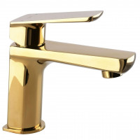 Змішувач для умивальника TOPAZ LEXI TL- 21201-H57-AU cartridge D25 золото PVD (000019547)
