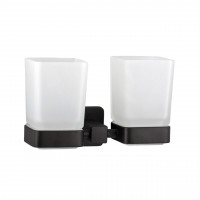 Стакан двойной Globus Lux BQ9428 черный матовый SUS304