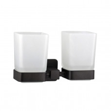 Стакан двойной Globus Lux BQ9428 черный матовый SUS304