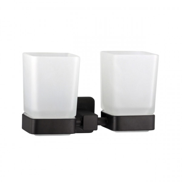 Стакан двойной Globus Lux BQ9428 черный матовый SUS304