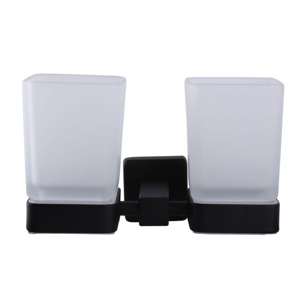 Стакан двойной Globus Lux BQ9428 черный матовый SUS304