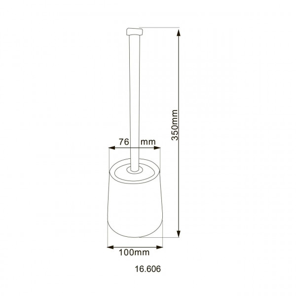 Ерш напольный HOTEC 16.606 Stainless Steel (000020517)