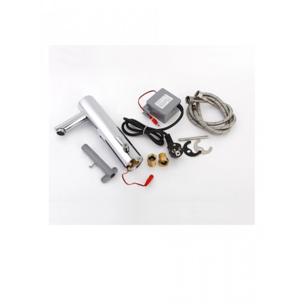 Смеситель сенсорный для умывальника HOTEC 19.116 DC/AC Hot/Cold с трансформатором (000019613)