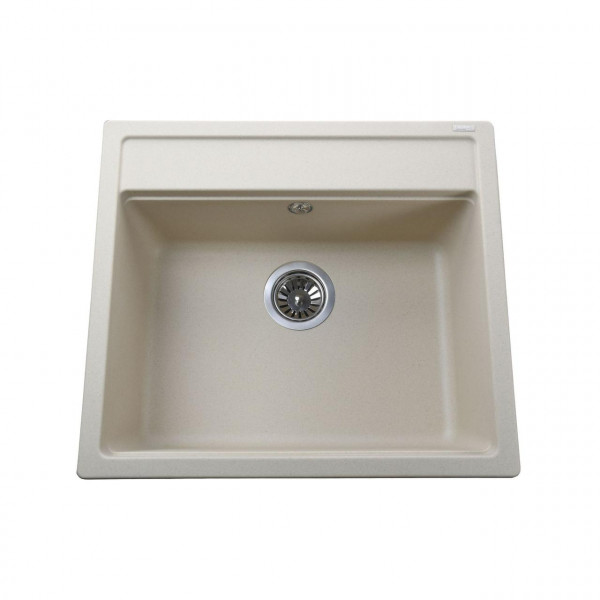 Гранитная мойка Globus Lux VOLTA слоновая кость 570х510мм (000022423)