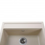 Гранитная мойка Globus Lux VOLTA слоновая кость 570х510мм (000022423)