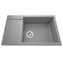 Гранітна мийка Globus Lux MALABI сiрий камiнь 780x500мм-А0005 (000009550)