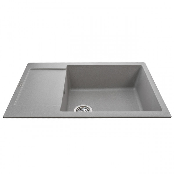 Гранітна мийка Globus Lux MALABI сiрий камiнь 780x500мм-А0005 (000009550)