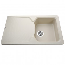 Гранітна мийка Globus Lux BOREN слонова кiстка 860х500мм (000009613)