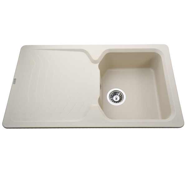 Гранітна мийка Globus Lux BOREN слонова кiстка 860х500мм (000009613)