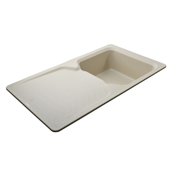 Гранітна мийка Globus Lux BOREN слонова кiстка 860х500мм (000009613)