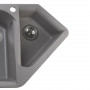 Гранітна мийка Globus Lux GARDA сiрий камiнь 1000x500мм-А0005 (000014435)