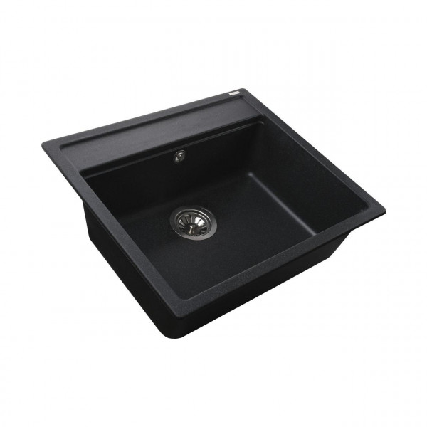 Гранітна мийка Globus Lux VOLTA графіт 570х510мм-А0001 (000022404)