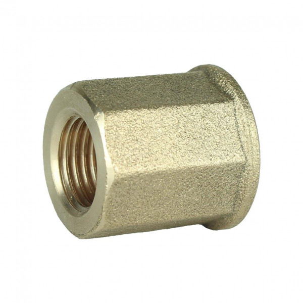 Муфта редукційна латунна 3/8″ВР х 1/4″ВР штампована восьмигранна А0321А VA (000028665)