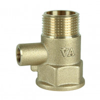 Тройник для датчика температуры латунный 3/4″ВР х М10 х 3/4″НР штампованный усиленный А0203А VA (000028661)