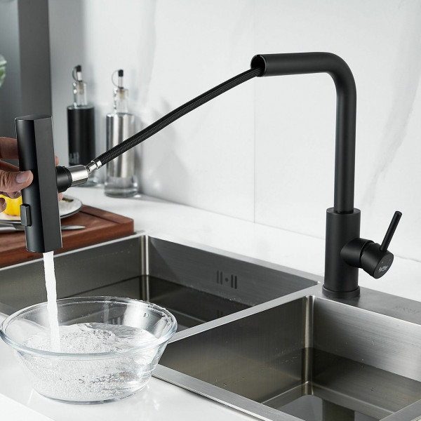 Змішувач для кухні чорний (811057293)