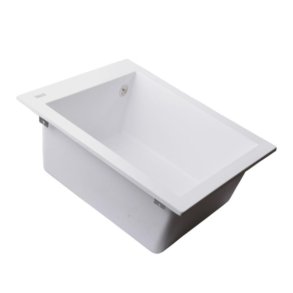 Гранітна мийка Globus Lux LAMA білий 410х500мм-А0007 (000008480)