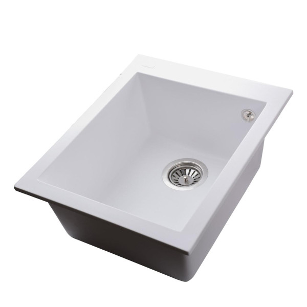 Гранітна мийка Globus Lux LAMA білий 410х500мм-А0007 (000008480)