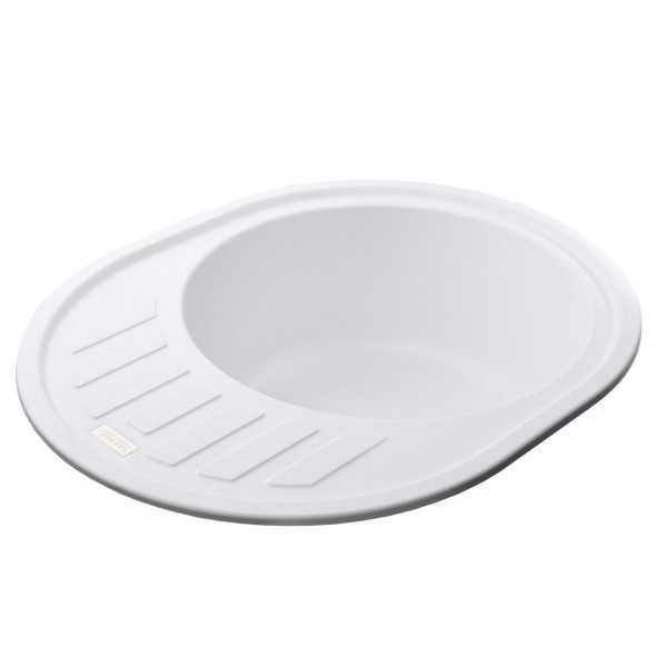 Гранітна мийка Globus Lux ARNO білий 620х500мм-А0007 (000008556)