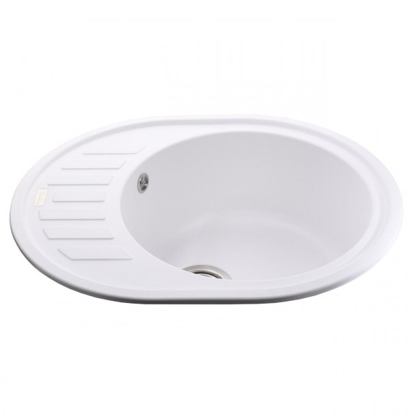 Гранітна мийка Globus Lux ARNO білий 620х500мм-А0007 (000008556)