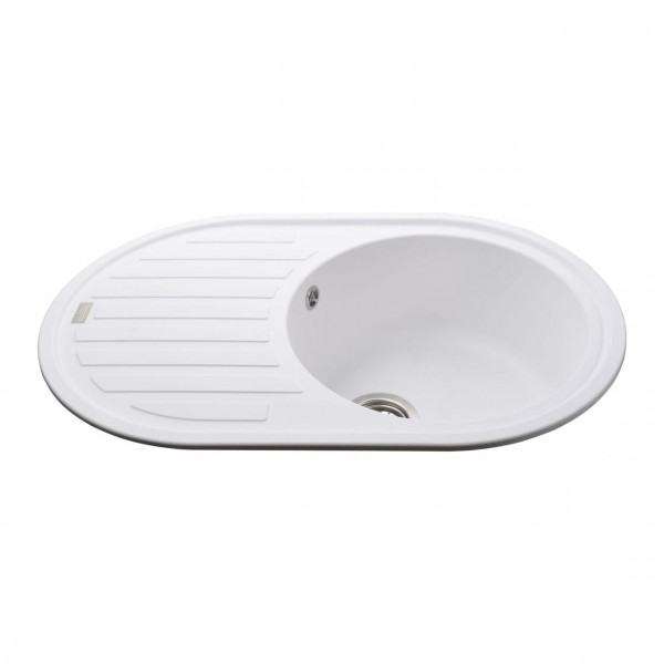 Гранітна мийка Globus Lux OHARA білий 770х500мм-А0007 (000022440)