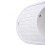 Гранітна мийка Globus Lux OHARA білий 770х500мм-А0007 (000022440)