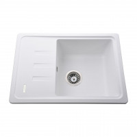 Гранітна мийка Globus Lux MONO білий 620х435мм-А0007 (000022438)