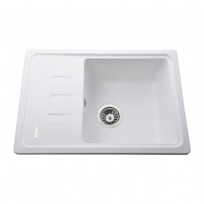 Гранітна мийка Globus Lux MONO білий 620х435мм-А0007 (000022438)