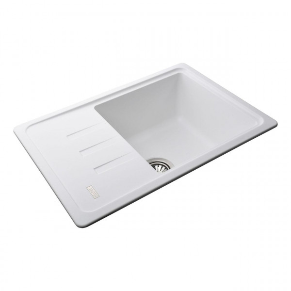 Гранітна мийка Globus Lux MONO білий 620х435мм-А0007 (000022438)
