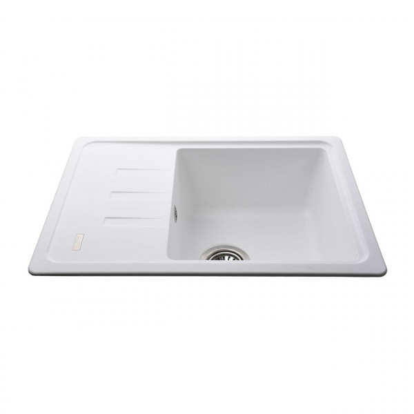 Гранітна мийка Globus Lux MONO білий 620х435мм-А0007 (000022438)