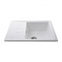 Гранітна мийка Globus Lux MONO білий 620х435мм-А0007 (000022438)