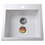 Гранітна мийка Globus Lux AOSTA бiлий 490x455мм-А0007 (000023571)