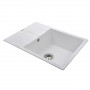 Гранітна мийка Globus Lux ONE білий 650х500мм-А0007 (000021939)