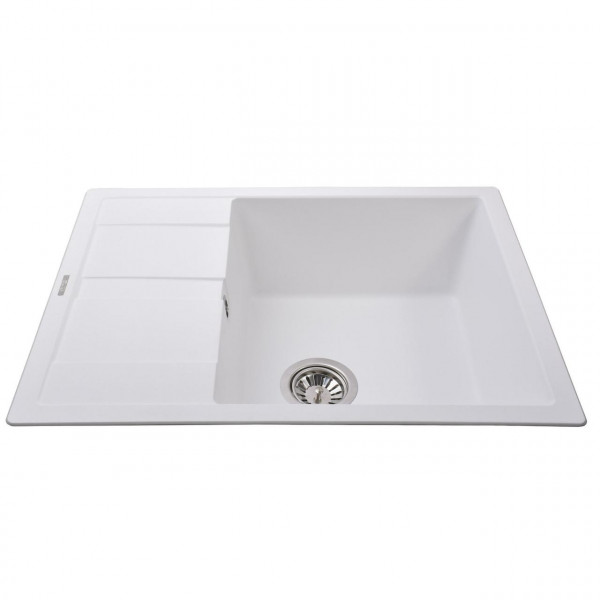 Гранітна мийка Globus Lux ONE білий 650х500мм-А0007 (000021939)