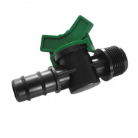 Миникран линейный штуцер для трубки 16мм, РЗ 3/4″ Bradas (000028866)