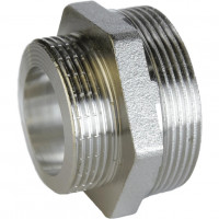 Ніпель редукційний нікельований 1″ЗР х 3/4″ЗР штампований під прокладку А0512-1А(нк) VA (000028774)