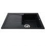 Гранітна мийка Globus Lux BALATON чорний металік 680х500мм-А0001 (000009231)