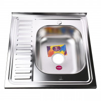 Мийка кухонна накладна прямокутна 600х600х180 Satin Right MR 6060 R E Mira (000014471)