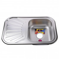 Мийка кухонна врiзна прямокутна з полицею 750х490х180 Decor MR 7549 D Mira (000014475)