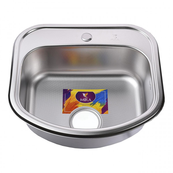 Мийка кухонна врiзна прямокутна 490x460х180 Decor MR 4946 D Mira (000014457)