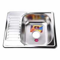 Мийка кухонна врiзна прямокутна з полицею 580х480х180 Satin MR 5848 E Mira (000014462)