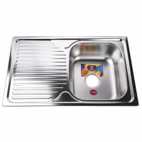 Мийка кухонна врiзна прямокутна з полицею 780х480х180 Satin MR 7848 E Mira (000014465)