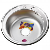 Мийка кухонна врiзна кругла 510х180 Decor MR 510 D Mira (000014445)