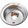 Мийка кухонна врiзна кругла 510х180 Decor MR 510 D Mira (000014445)