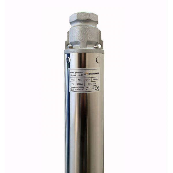 Насос скважинный с повышенной уст-тью к песку OPTIMA PM 4QJm4/11 0,75 кВт 81м + 15 м кабель (000019680)