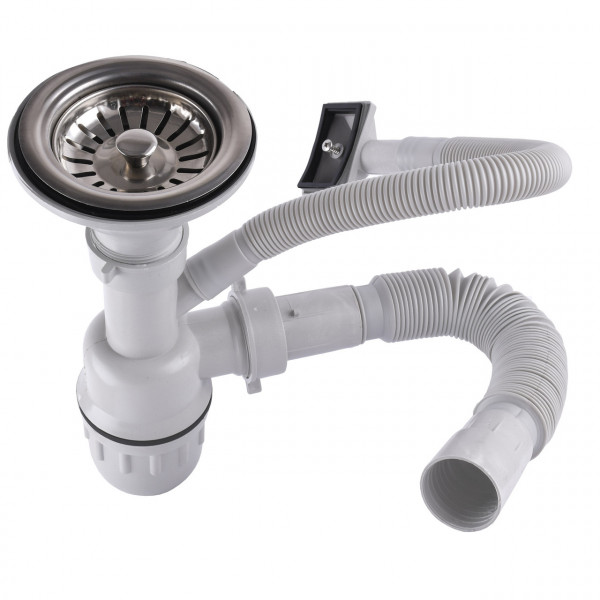 Сифон одинарний для мийки MIRA 1 1/2″х40 (000015361)