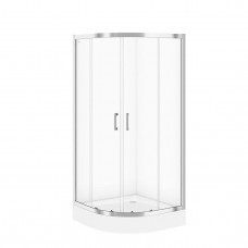 Душова кабіна напівкругла BASIK 90x90x185 прозоре скло (000019952)