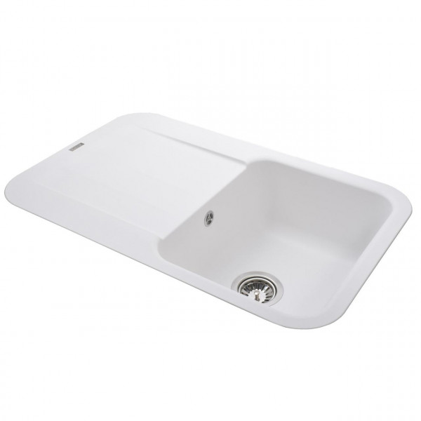 Гранітна мийка Globus Lux OBER білий 780х500мм-А0007 (000022439)