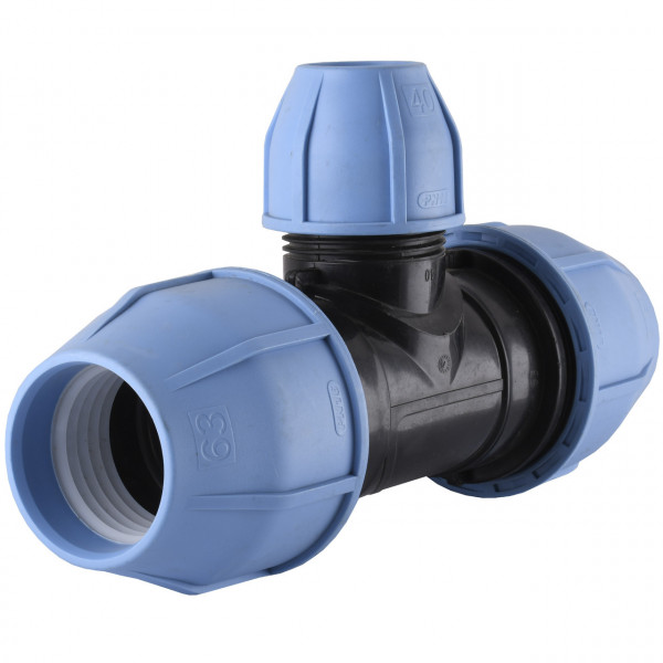 Тройник редукционный ПНД Vsplast 63*40*63 3004 (000007908)