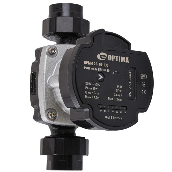 Насос циркуляционный энергосберегающий Optima PRIME UPMH 25-40AUTO 130мм + гайки (000027867)